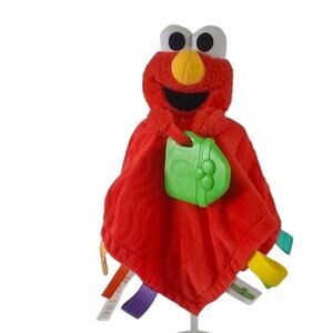 Bright Starts Elmo Sesame Street Lovey Red Security Teething Sensory Blanket